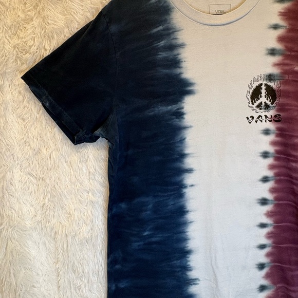 Vans Dual-Tone Tie-Dye Tee - Navy and Maroon - Picture 6 of 17